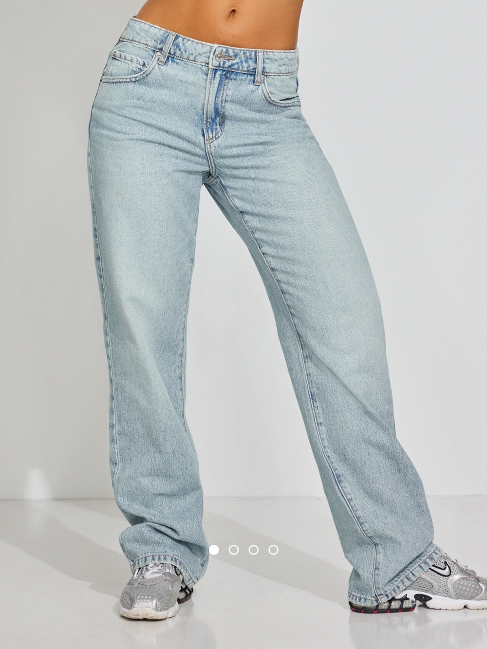Garage Light Blue Straight-Leg Women's Jeans